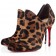 Replica Christian Louboutin Dugueclina 100mm Ankle Boots Leopard Cheap Fake Shoes