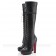 Replica Christian Louboutin Nardja 140mm Boots Black Cheap Fake Shoes