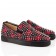 Replica Christian Louboutin Roller Boat Loafers Red Cheap Fake Shoes
