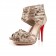 Replica Christian Louboutin Camerona 120mm Sandals Stone Cheap Fake Shoes