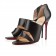 Replica Christian Louboutin Martissimo 100mm Sandals Black Cheap Fake Shoes