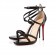 Replica Christian Louboutin Monocronana 120mm Sandals Black Cheap Fake Shoes