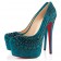 Replica Christian Louboutin Decorapump 160mm Pumps Peacock Cheap Fake Shoes