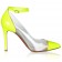 Replica Christian Louboutin Bis Un Bout 100mm Pumps Yellow Cheap Fake Shoes