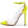 Replica Christian Louboutin Bis Un Bout 120mm Pumps Yellow Cheap Fake Shoes