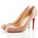 Replica Christian Louboutin Simple 100mm Pumps Nude Cheap Fake Shoes