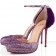 Replica Christian Louboutin Crazy Fur 120mm Pumps Purple Cheap Fake Shoes