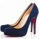 Replica Christian Louboutin Rolando 120mm Pumps Navy Cheap Fake Shoes