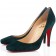 Replica Christian Louboutin Particule 100mm Pumps Green Cheap Fake Shoes