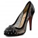 Replica Christian Louboutin Candy Lace 120mm Pumps Black Cheap Fake Shoes