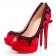 Replica Christian Louboutin Torero 140mm Peep Toe Pumps Red Cheap Fake Shoes