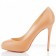 Replica Christian Louboutin New Declic 120mm Pumps Beige Cheap Fake Shoes