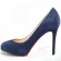 Replica Christian Louboutin New Declic 120mm Pumps Navy Cheap Fake Shoes