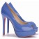 Replica Christian Louboutin Altadama 140mm Peep Toe Pumps Blue Cheap Fake Shoes