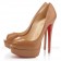 Replica Christian Louboutin Lady 140mm Peep Toe Pumps Taupe Cheap Fake Shoes