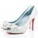 Replica Christian Louboutin Madame Butterfly 100mm Special Occasion Off White Cheap Fake Shoes