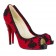 Replica Christian Louboutin Very Brode 120mm Peep Toe Pumps Red Cheap Fake Shoes