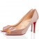 Replica Christian Louboutin You You 80mm Peep Toe Pumps Nude Cheap Fake Shoes