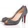 Replica Christian Louboutin You You 80mm Peep Toe Pumps Hematite Cheap Fake Shoes