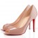 Replica Christian Louboutin You You 100mm Peep Toe Pumps Nude Cheap Fake Shoes