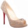 Replica Christian Louboutin Yolanda Spikes 120mm Peep Toe Pumps Pink Cheap Fake Shoes