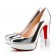 Replica Christian Louboutin Embellished 140mm Pumps Silver Cheap Fake Shoes