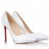 Replica Christian Louboutin Pigalle Plato 120mm Pumps White Cheap Fake Shoes