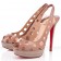 Replica Christian Louboutin Ginza 140mm Peep Toe Pumps Nude Cheap Fake Shoes