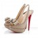 Replica Christian Louboutin Lady Clou 140mm Slingbacks Nude Cheap Fake Shoes