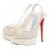 Replica Christian Louboutin Exclu 140mm Slingbacks White Cheap Fake Shoes