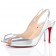 Replica Christian Louboutin You You 80mm Slingbacks Silver Cheap Fake Shoes