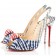 Replica Christian Louboutin Jenny 100mm Slingbacks Blue Cheap Fake Shoes