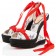 Replica Christian Louboutin Isabelle 140mm Wedges White Cheap Fake Shoes