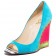 Replica Christian Louboutin Miramar 100mm Wedges Blue Cheap Fake Shoes