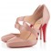 Replica Christian Louboutin Citoyenne 100mm Sandals Nude Cheap Fake Shoes