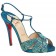 Replica Christian Louboutin Margi Diams 120mm Sandals Turquoise Cheap Fake Shoes