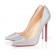 Replica Christian Louboutin Pigalle 120mm Pumps Silver Cheap Fake Shoes