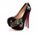 Replica Christian Louboutin Highness 160mm Peep Toe Pumps Black Cheap Fake Shoes