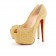 Replica Christian Louboutin Highness Strass 160mm Peep Toe Pumps Yellow Cheap Fake Shoes