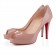 Replica Christian Louboutin Very Prive 100mm Peep Toe Pumps Nude Cheap Fake Shoes