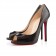 Replica Christian Louboutin Flo 120mm Peep Toe Pumps Black Cheap Fake Shoes