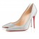 Replica Christian Louboutin Decollete 554 100mm Special Occasion Silver Cheap Fake Shoes