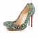Replica Christian Louboutin Fifi Strass 100mm Special Occasion Multicolor Cheap Fake Shoes