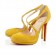 Replica Christian Louboutin Vagalami 120mm Pumps Yellow Cheap Fake Shoes