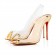 Replica Christian Louboutin Ring My Toe 80mm Slingbacks Gold Cheap Fake Shoes