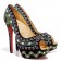 Replica Christian Louboutin Bollywoody 140mm Peep Toe Pumps Black Cheap Fake Shoes