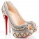 Replica Christian Louboutin Bollywoody 140mm Peep Toe Pumps White Cheap Fake Shoes