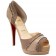 Replica Christian Louboutin Henry 140mm Peep Toe Pumps Nude Cheap Fake Shoes