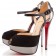 Replica Christian Louboutin No.299 140mm Sandals Black/Silver Cheap Fake Shoes