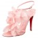Replica Christian Louboutin Petal 70mm Sandals Pink Cheap Fake Shoes